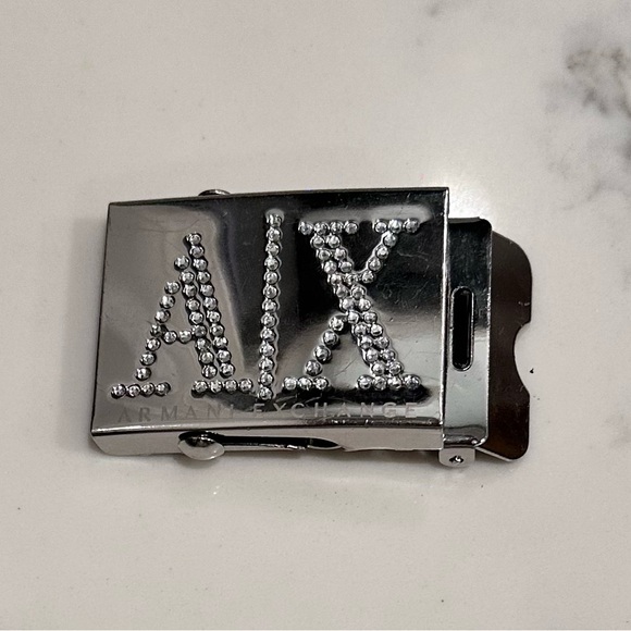 A|X Armani Exchange rhinestone Logo belt (Removable Buckle to swap strap). - Picture 5 of 8